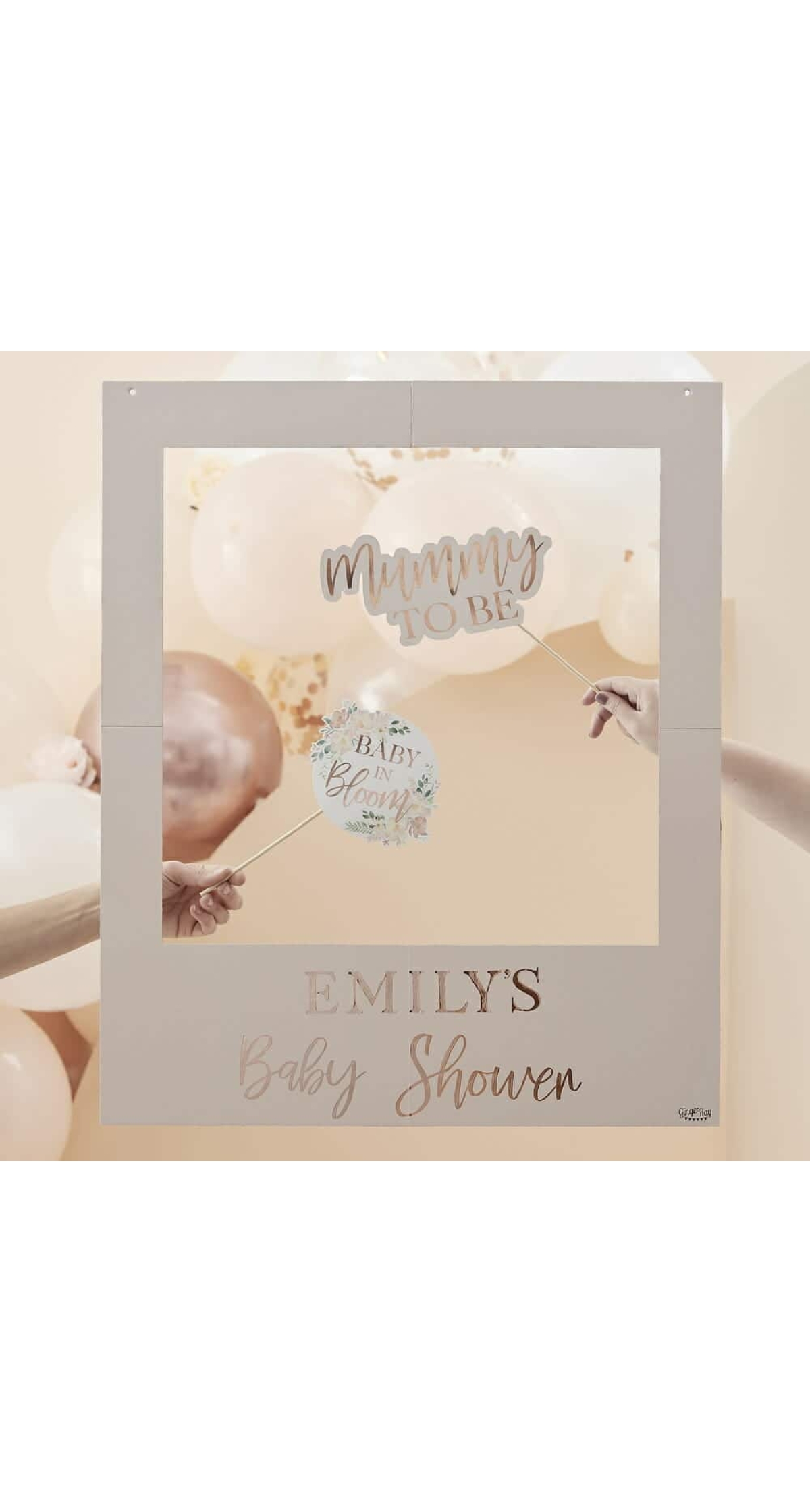 Customisable Baby Shower Photobooth Frame