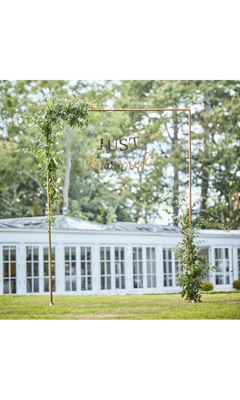 Copper Frame Wedding Arch