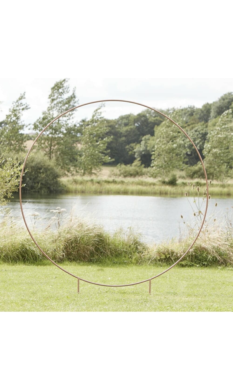 Copper Round Wedding Arch