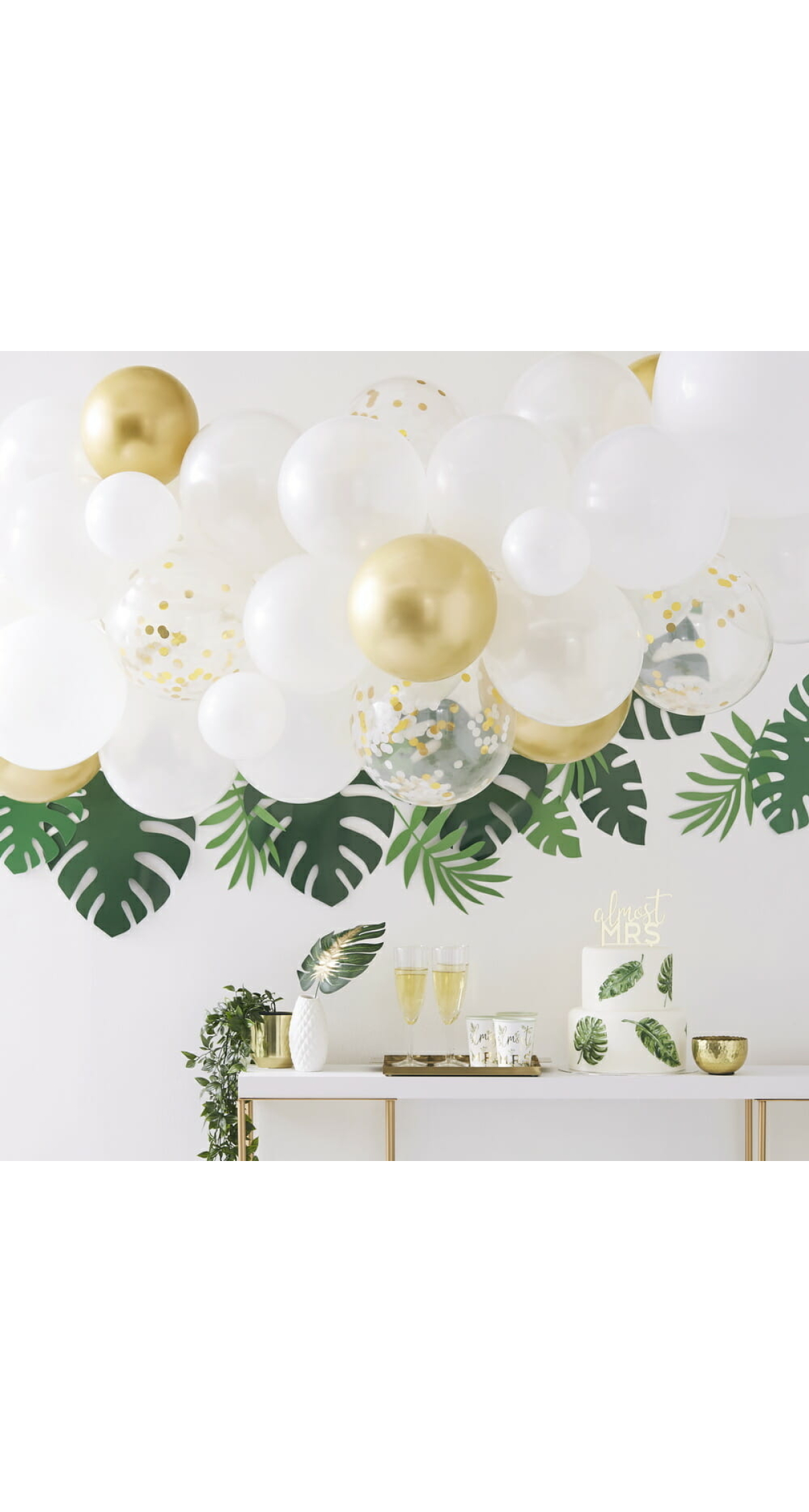 Gold Chrome Balloon Arch