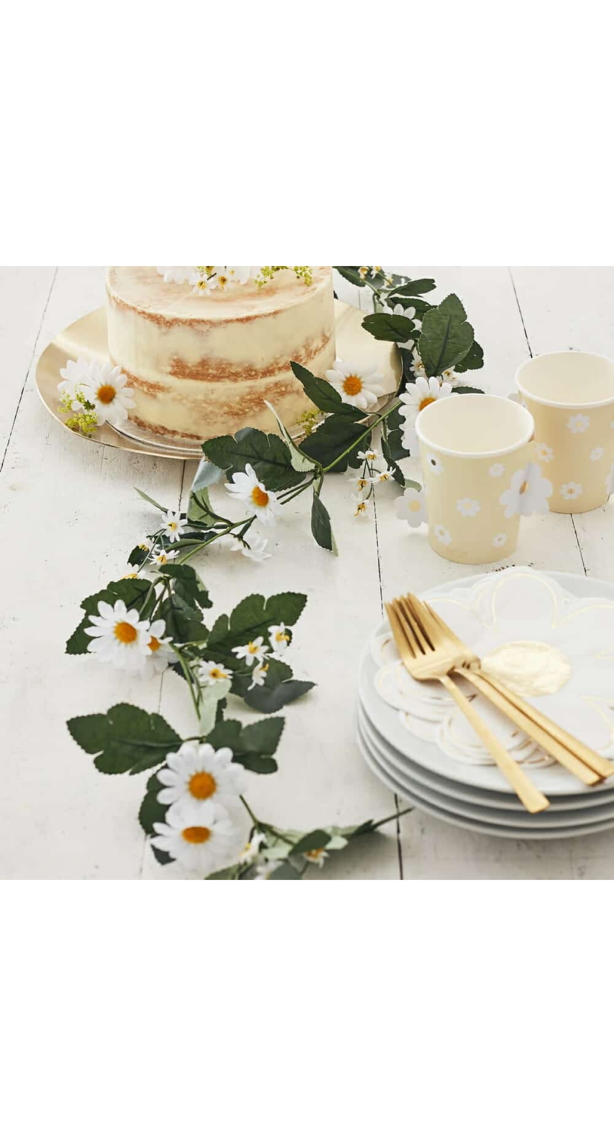 Decorative Artificial Daisy Floral Easter Garland