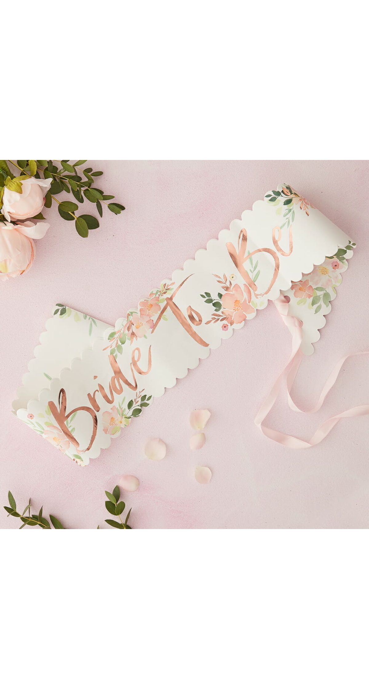 Floral Bride to Be Sash