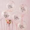 Team Bride 12" Confetti Latex Balloons - 5pk