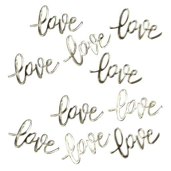 Gold Love Table Confetti