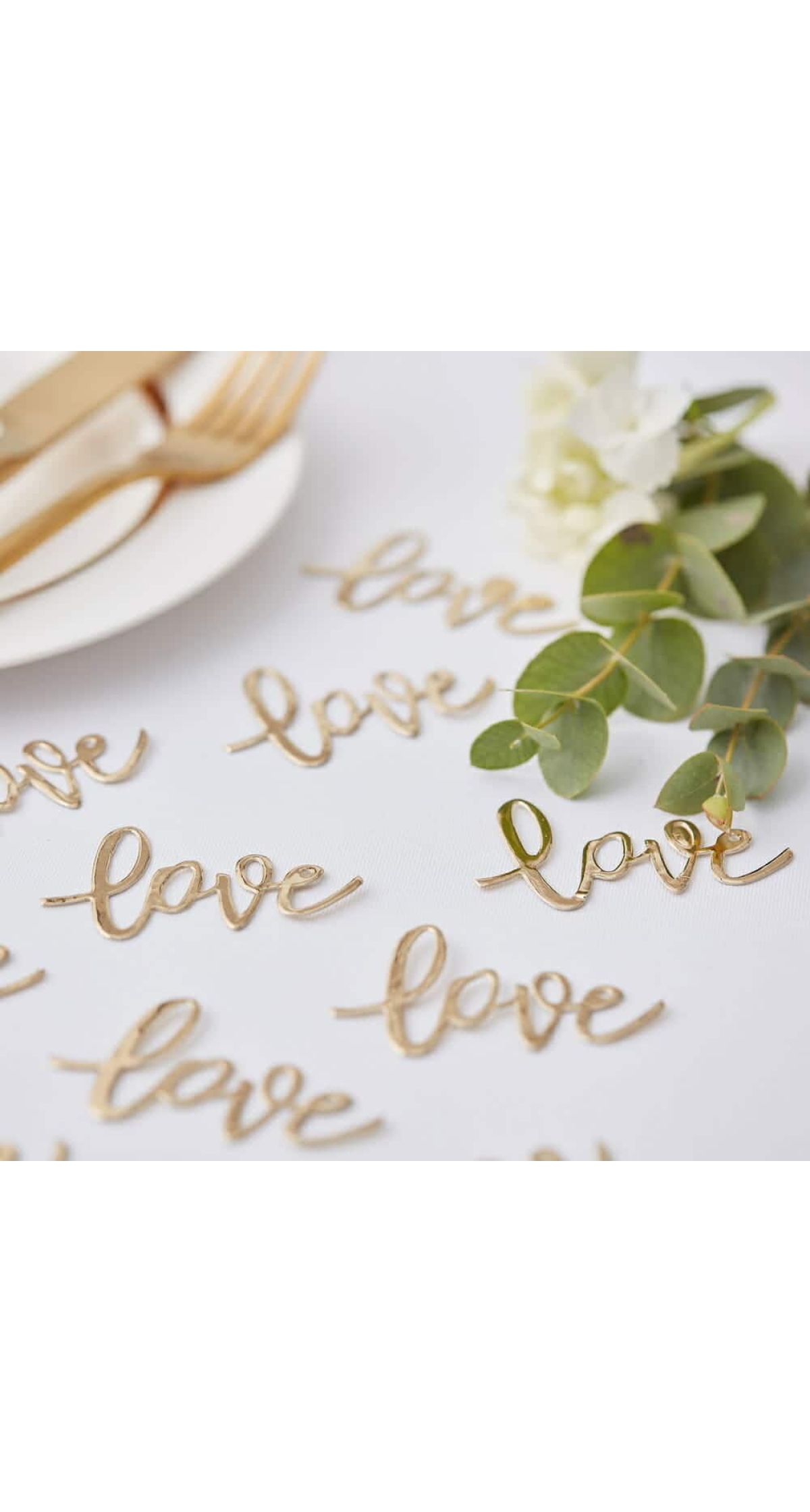 Gold Love Table Confetti