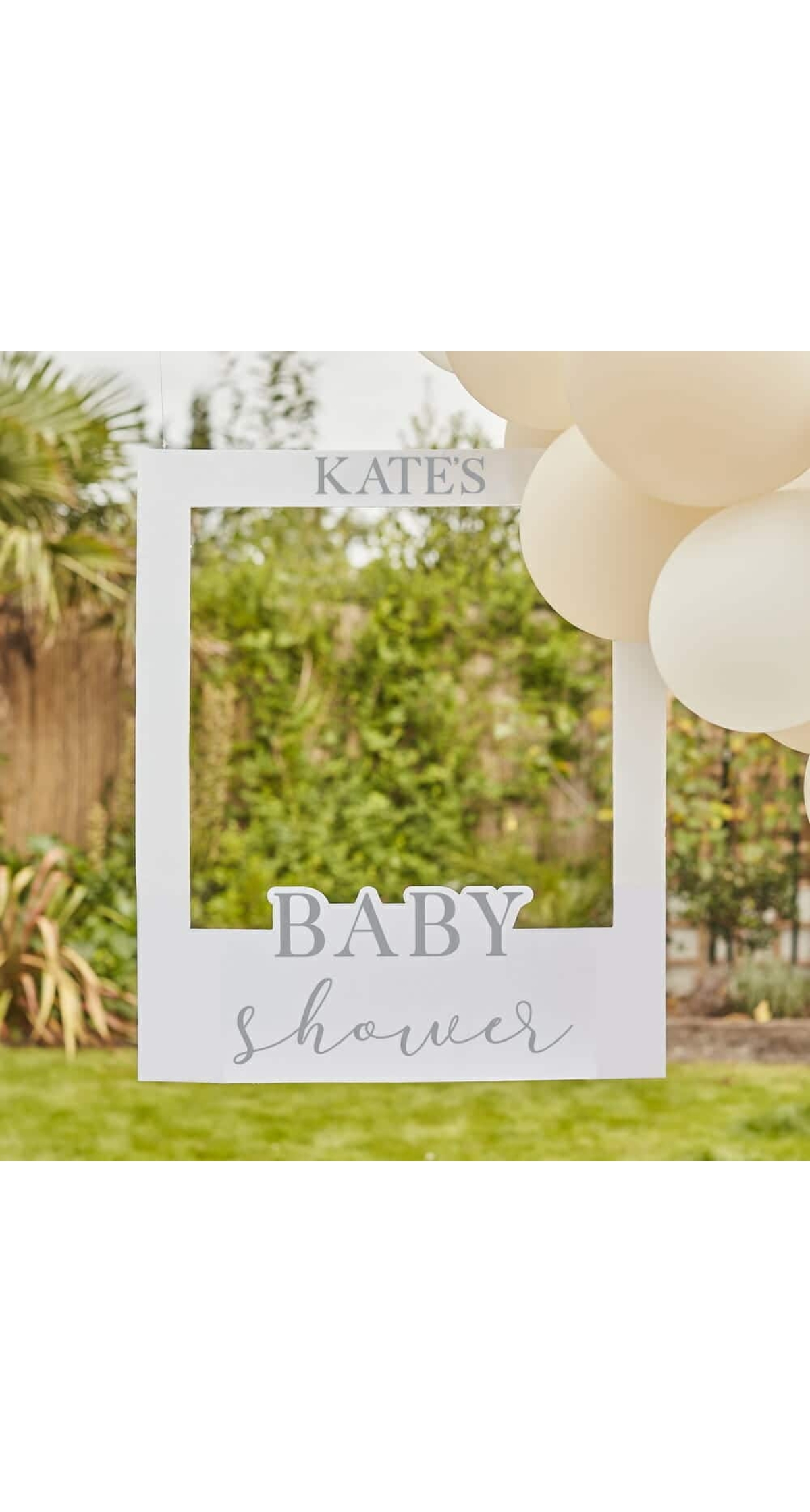 Customisable Baby Shower Photo Booth Frame