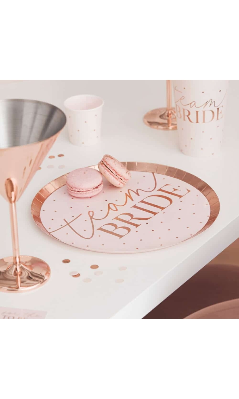 Team Bride Hen Party Plates - 8pk