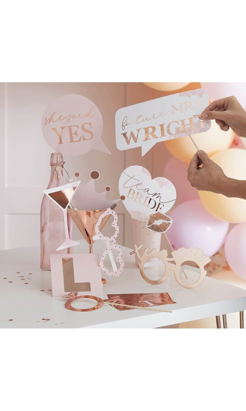 Customisable Photobooth Hen Party Props