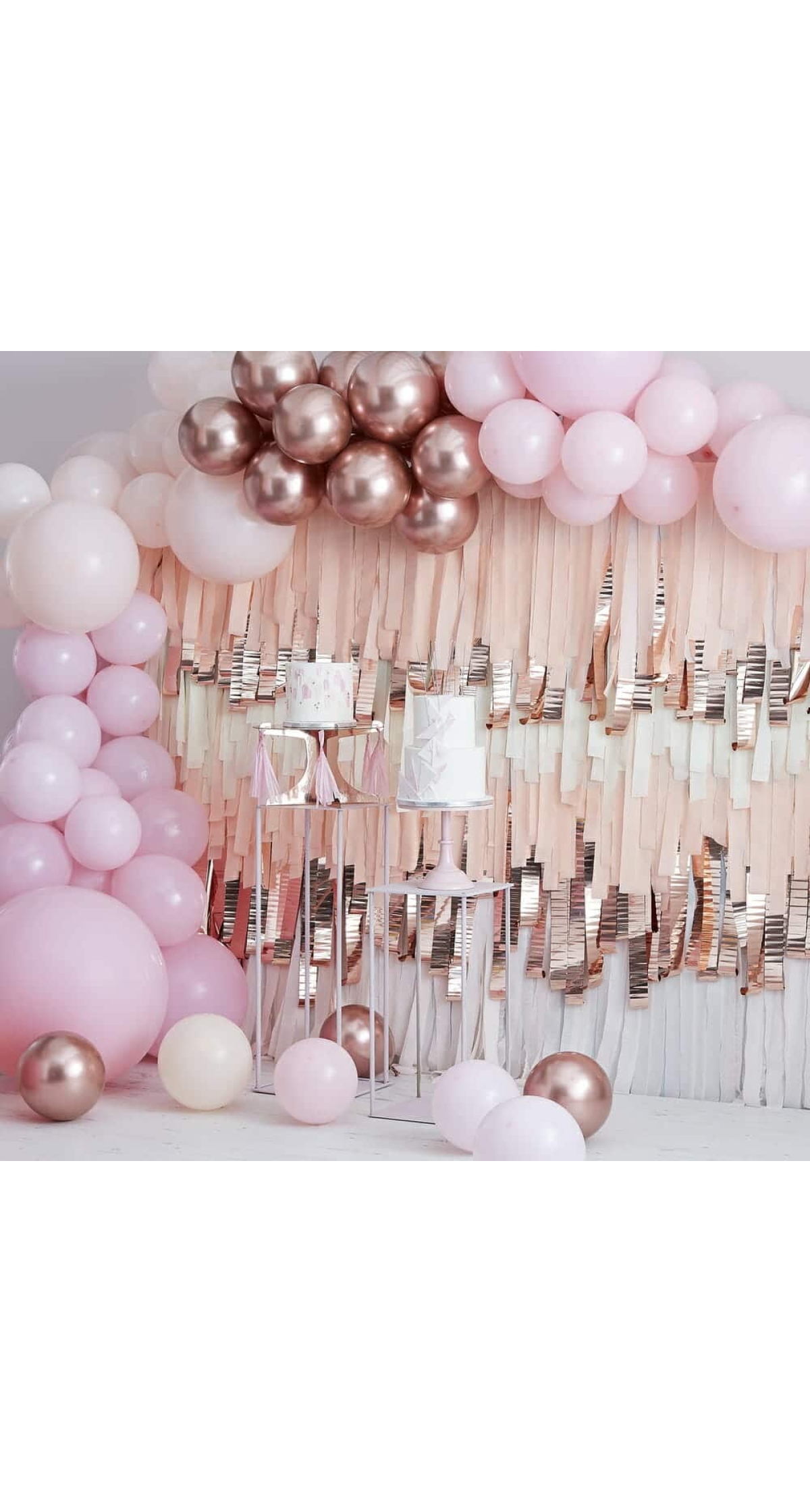 Pink and Rose Gold Balloon Arch Kit