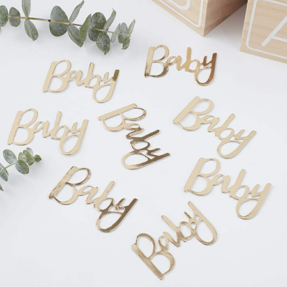 Gold Baby Shower Confetti
