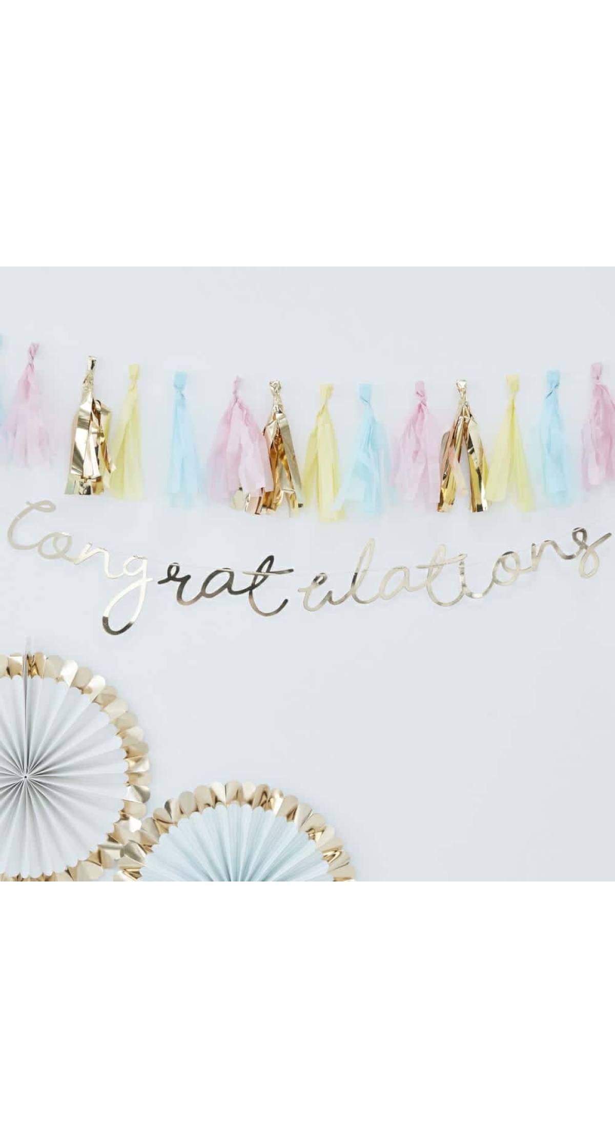 Gold Congratulations Banner