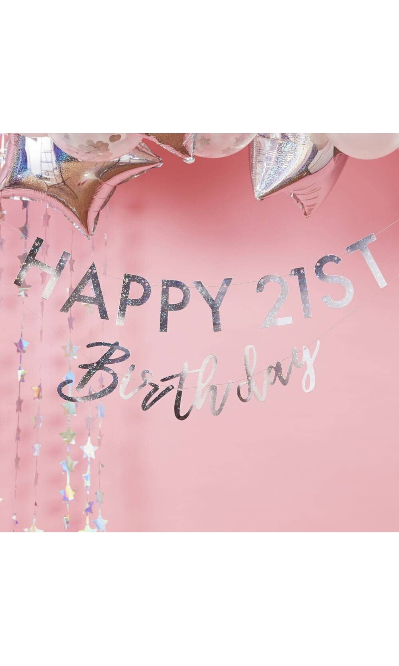 Iridescent Personalised Birthday Bunting