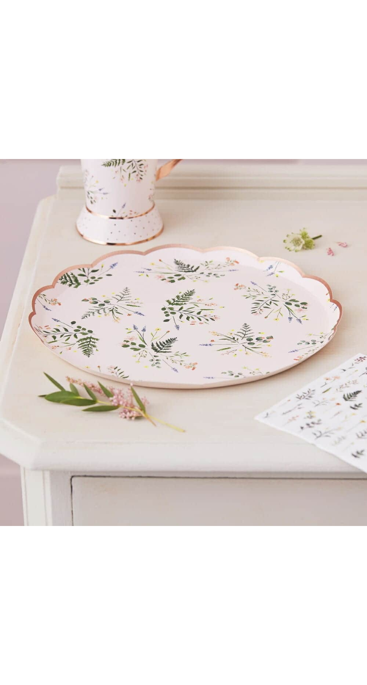 Floral Tea Party Paper Plates