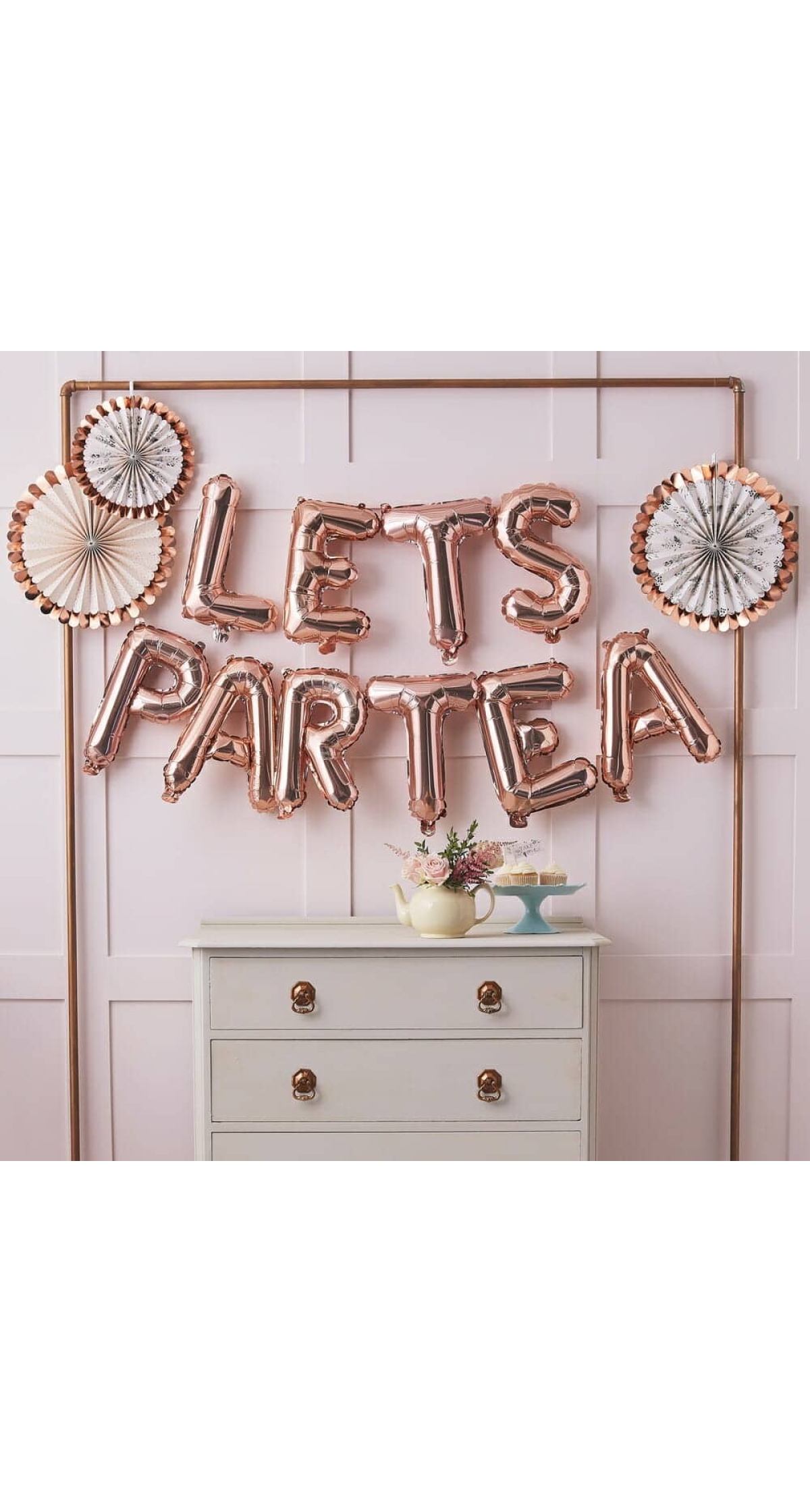 Lets Partea Afternoon Tea Party Balloon Bunting