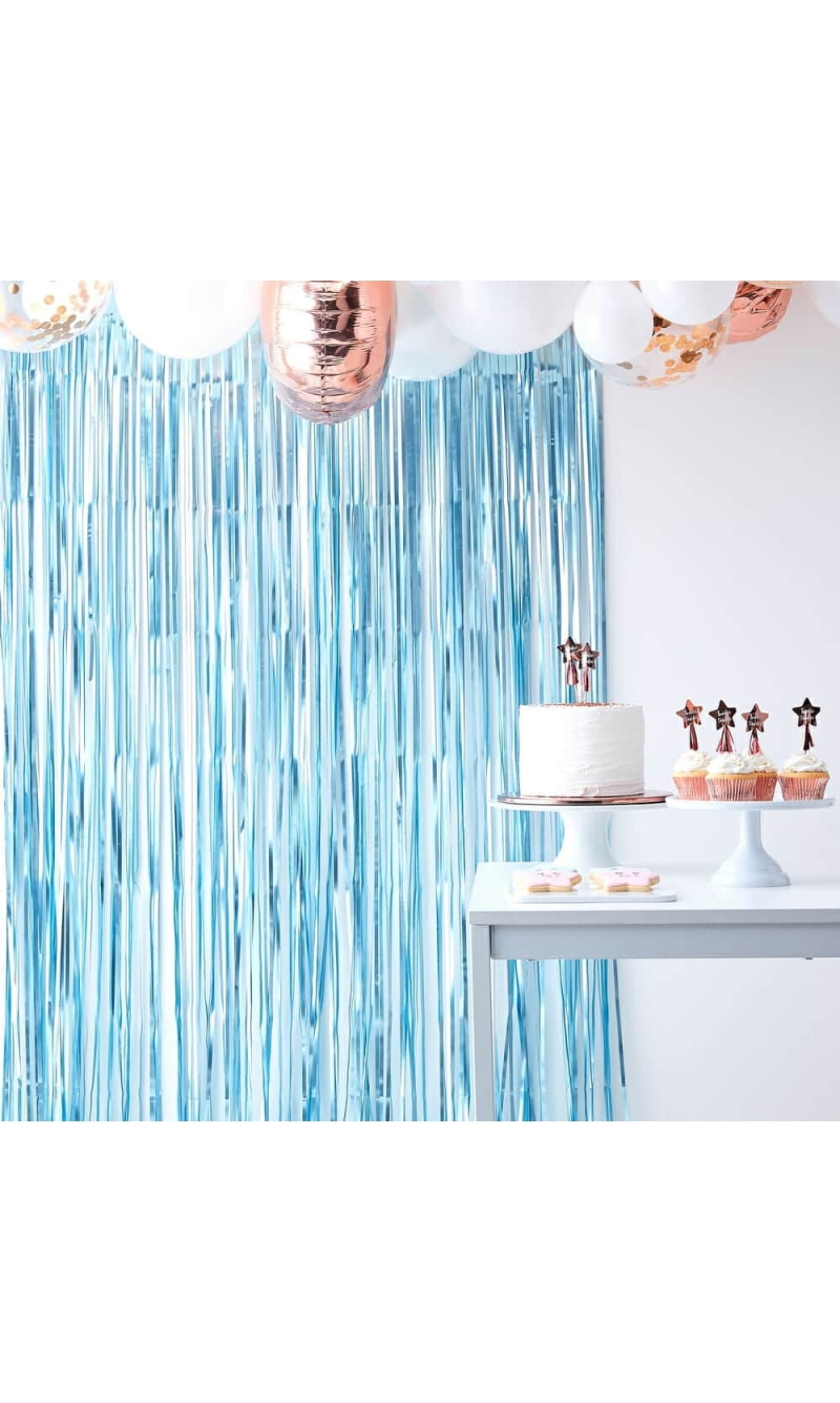 Curtain  Backdrop - Blue