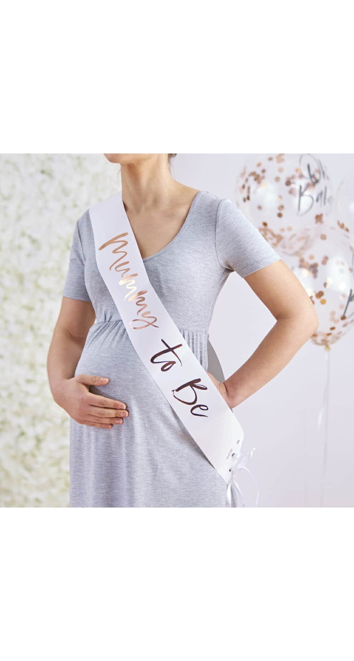 Rose Gold Mum to be Baby Shower Sash