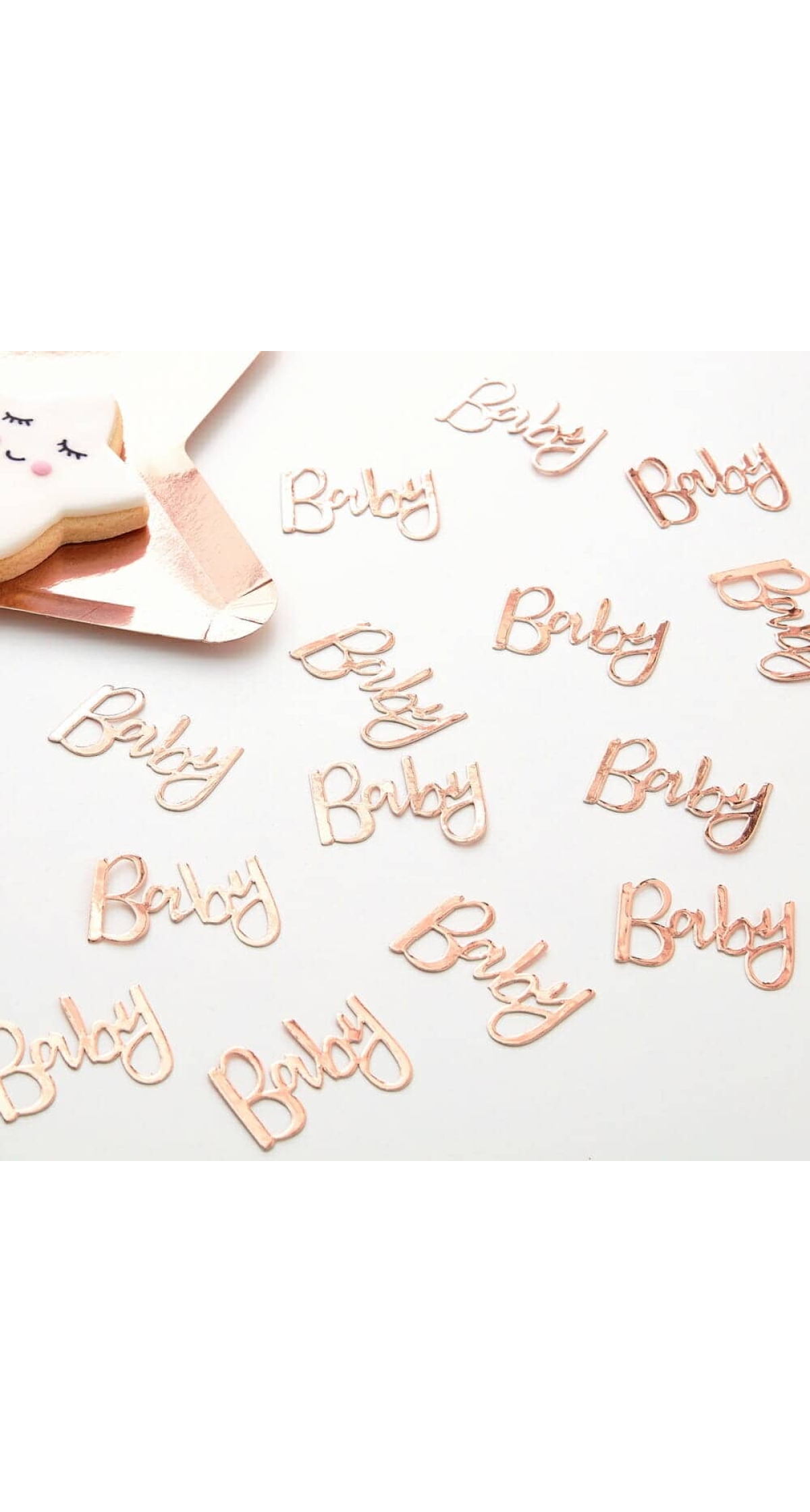 Rose Gold Baby Shower Confetti