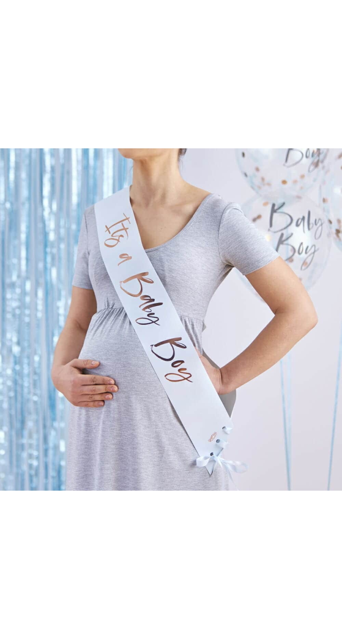 It's a Baby Boy Blue Baby Shower Sash