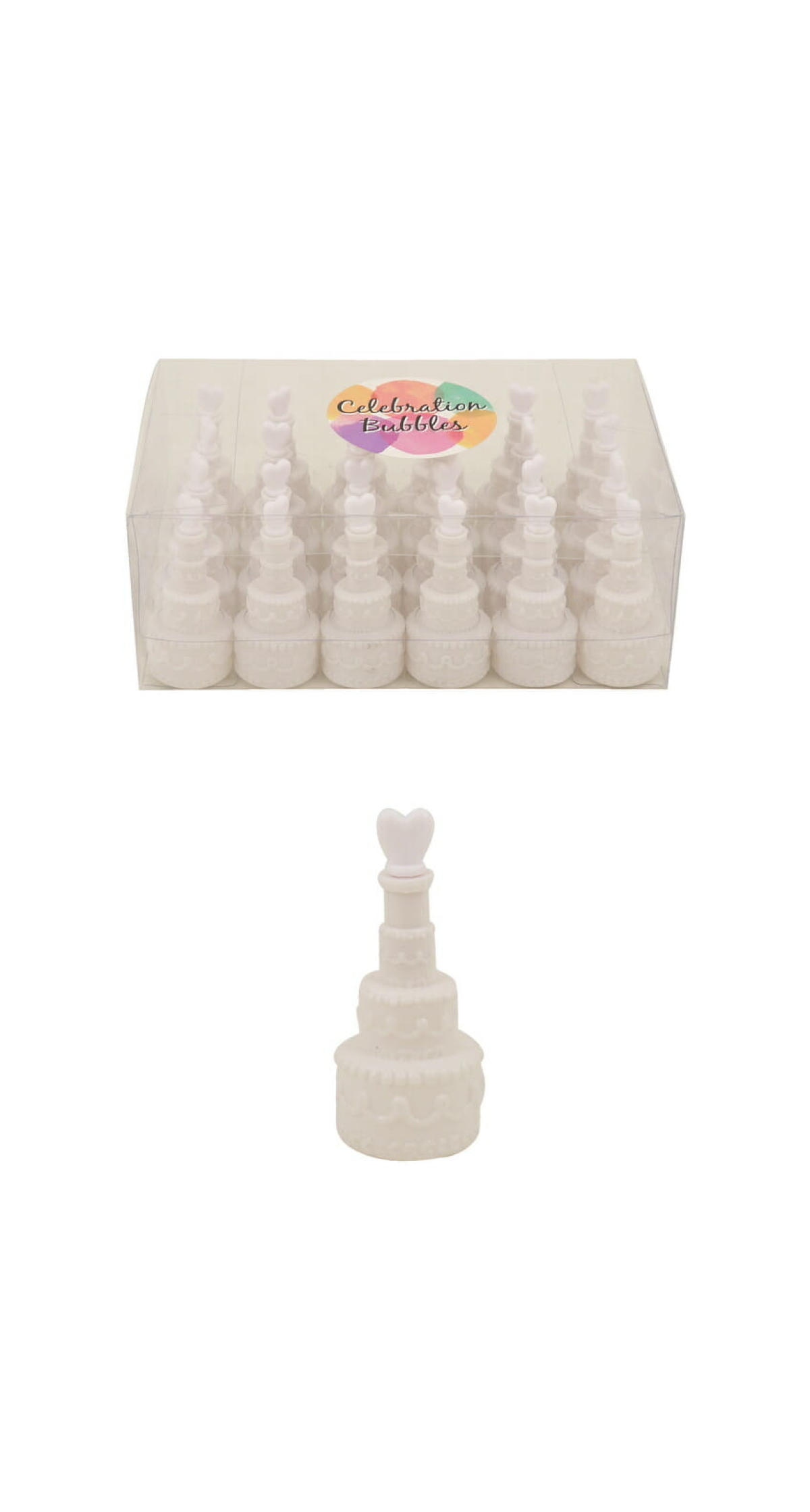 Bubble Wedding Cake 17ml 7.5cm White