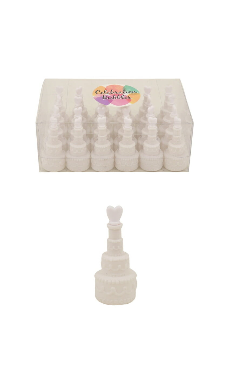 Bubble Wedding Cake 17ml 7.5cm White