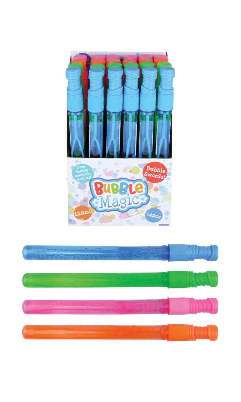 Bubble Sword (Assorted Colours) 110m l 36cm - 1pk