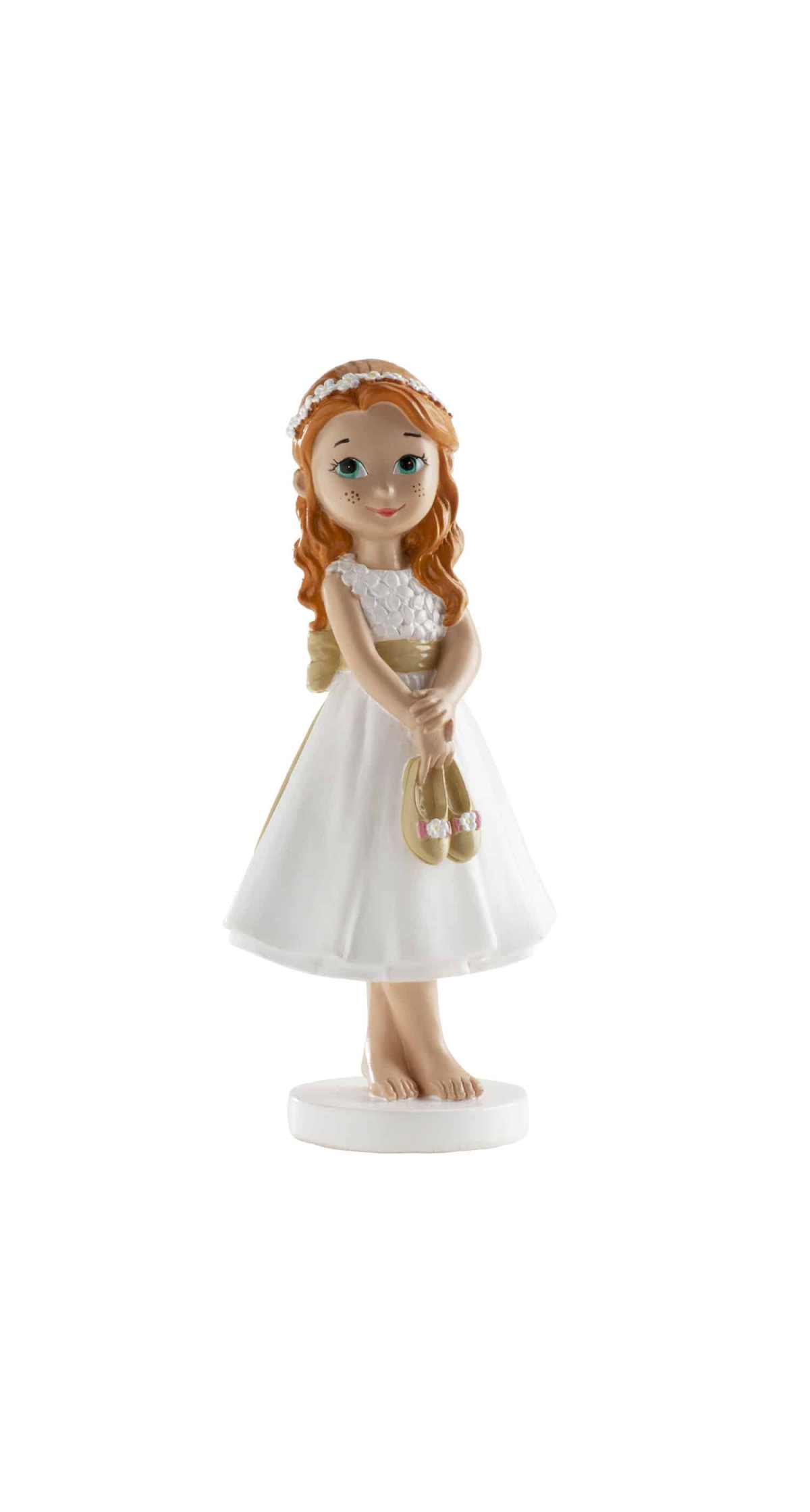 Communion Girl Cake Topper Barefoot - 13cm