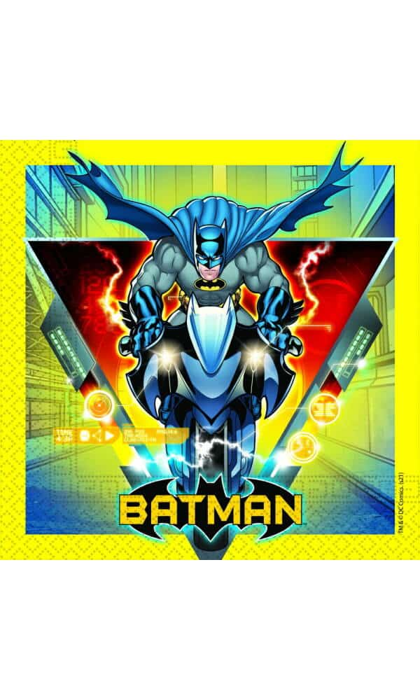 Batman Rogue Rage FSC Two-Ply Paper Napkins 33x33cm - 20pk