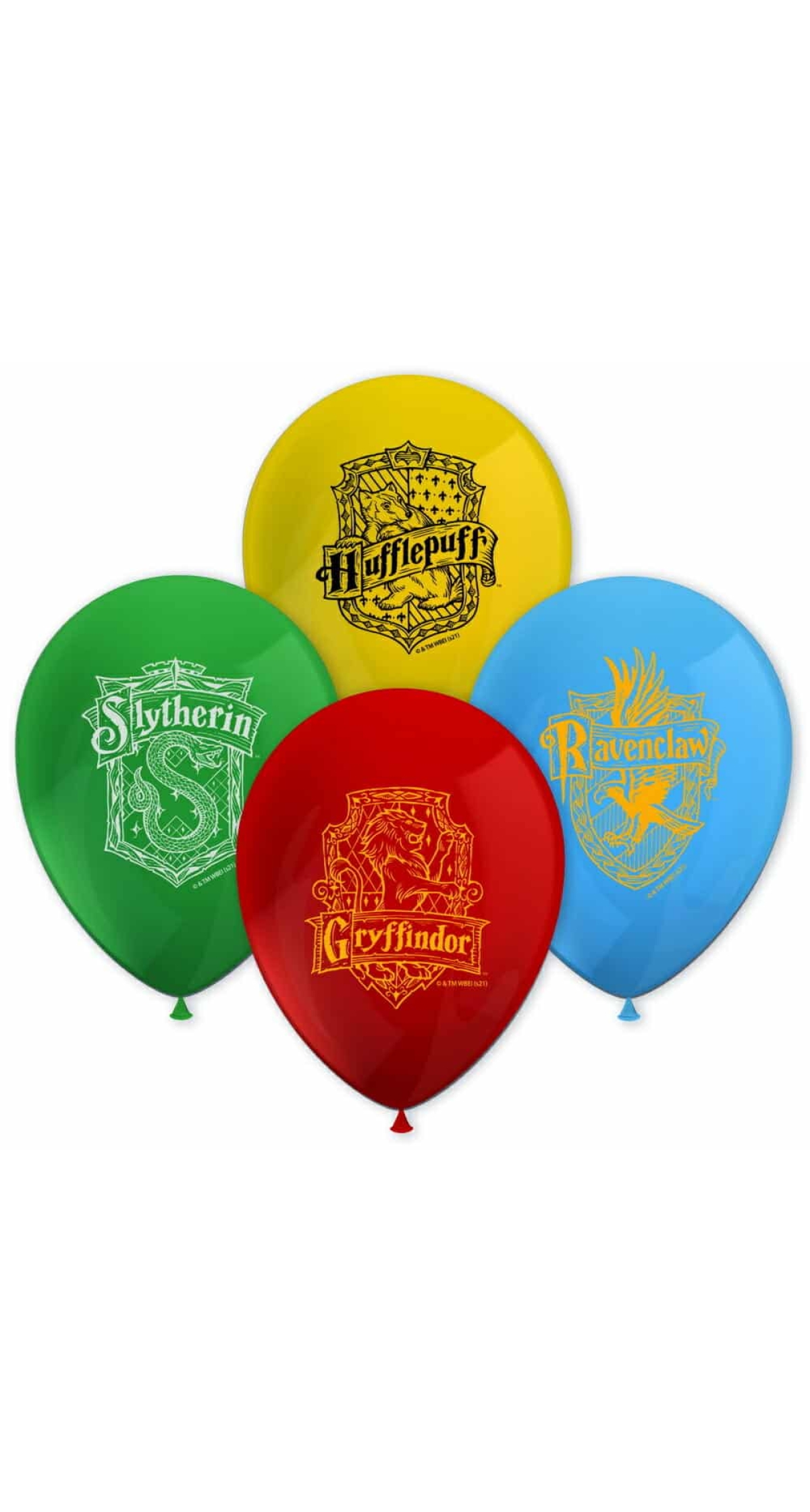 Harry Potter Hogwarts Houses Printed Latex Balloons - 8pk