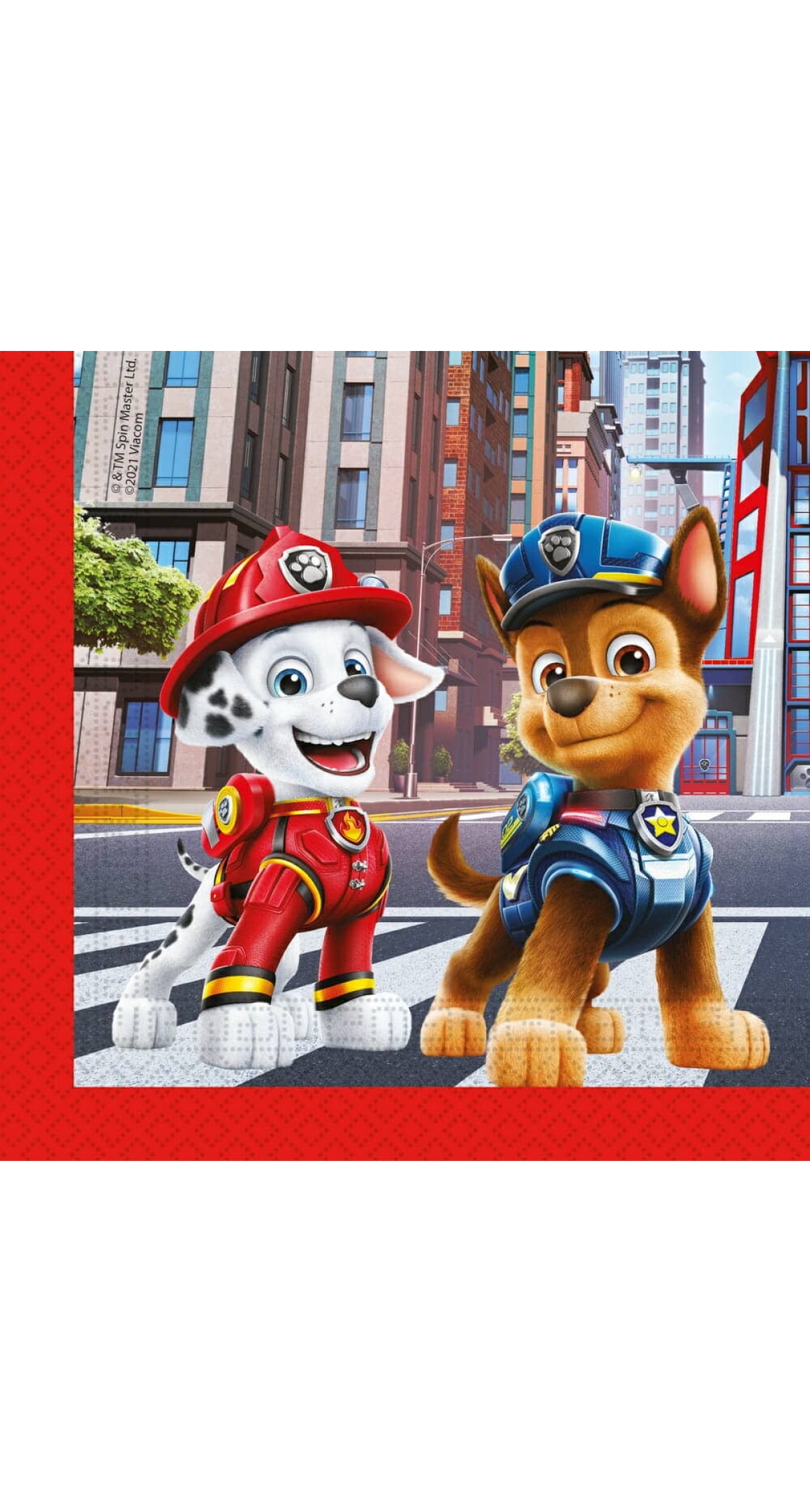 Paw Patrol The Movie Two-Ply Paper Napkins 33x33cm - 20pk
