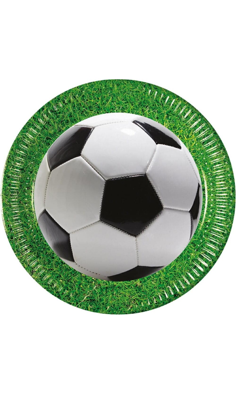 Football Party FSC Paper Plates 23cm - 8pk