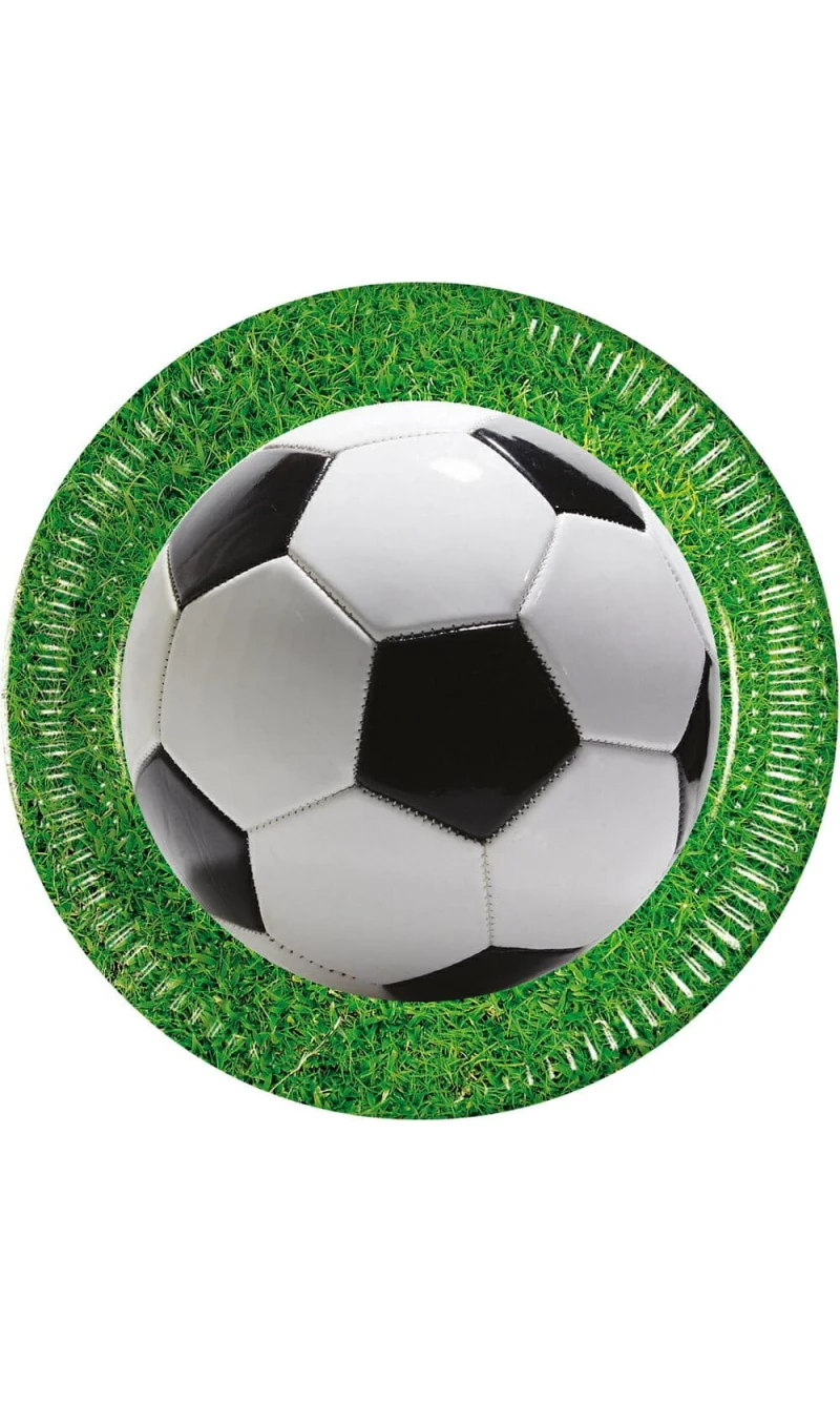Football Party FSC Paper Plates 23cm - 8pk