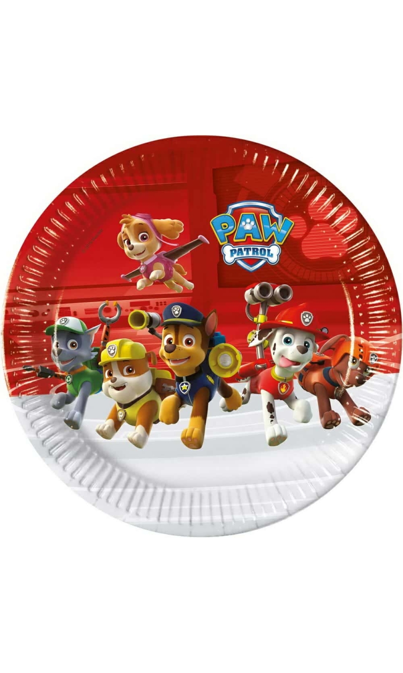 Paw Patrol Ready For Action FSC Paper Plates 23cm - 8pk