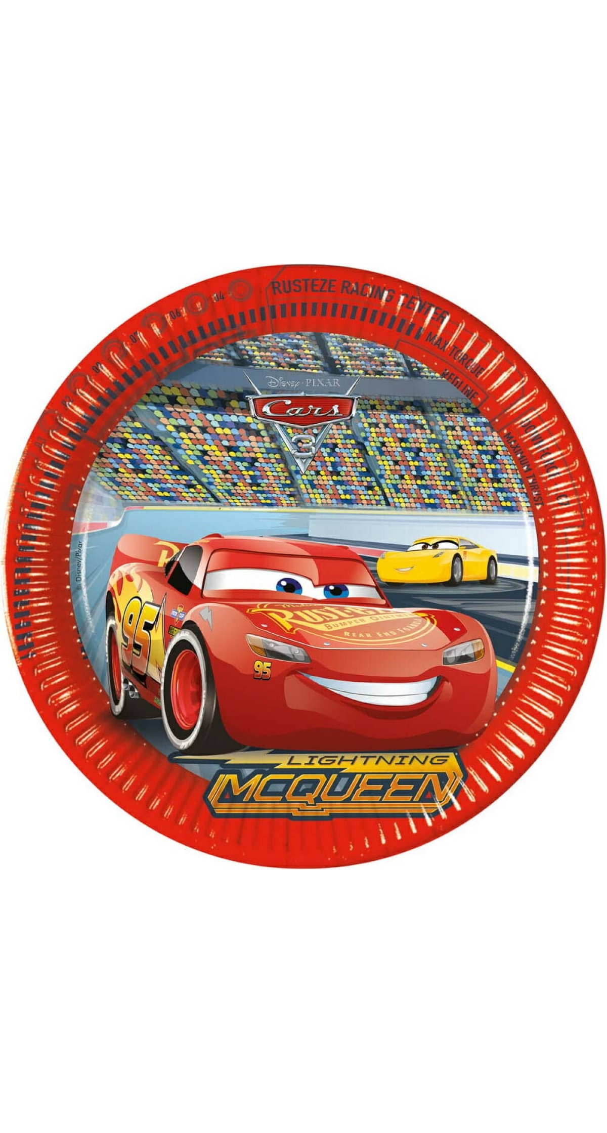 Cars 3 FSC Paper Plates 23cm - 8pk