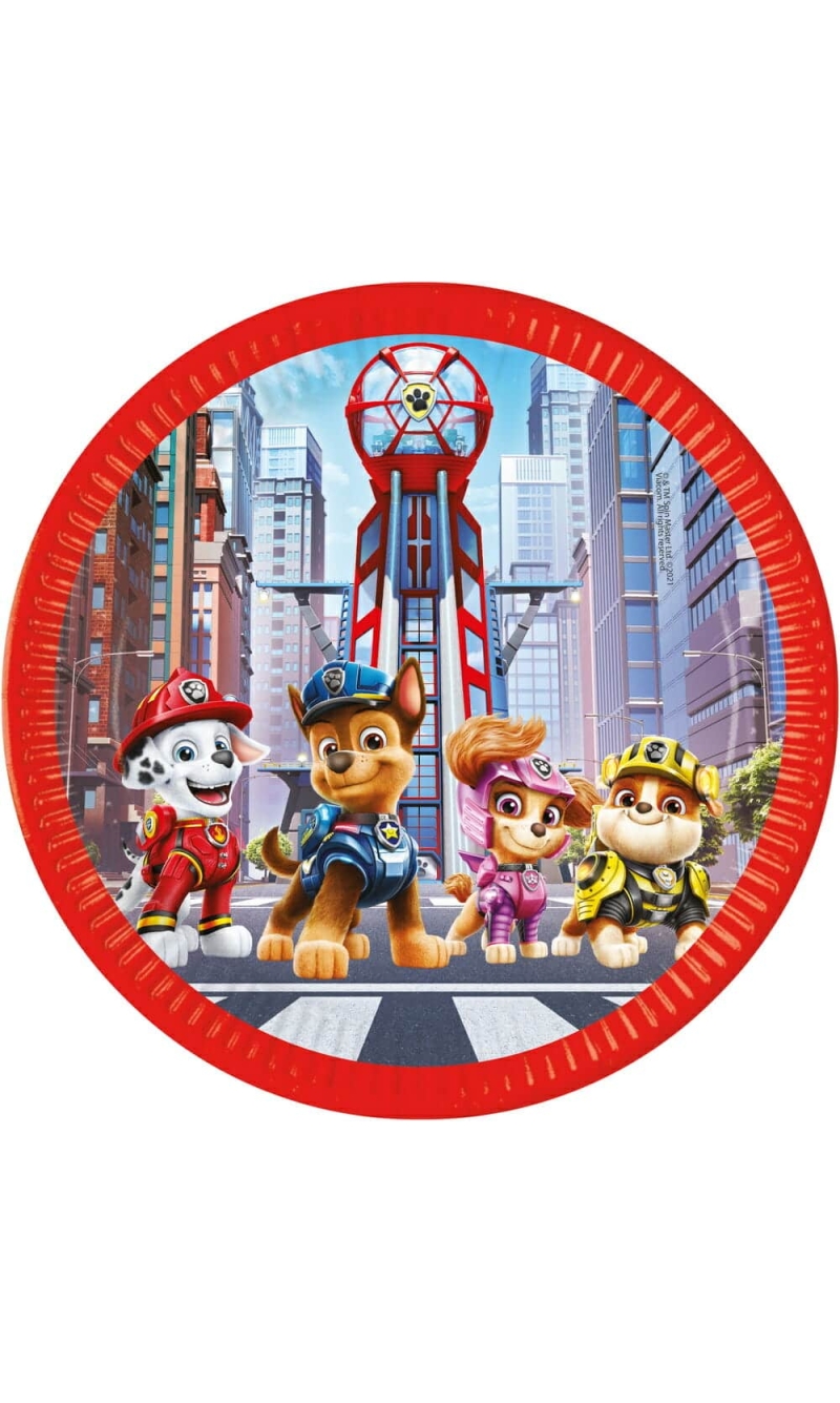 Paw Patrol The Movie FSC Paper Plates 23cm - 8pk