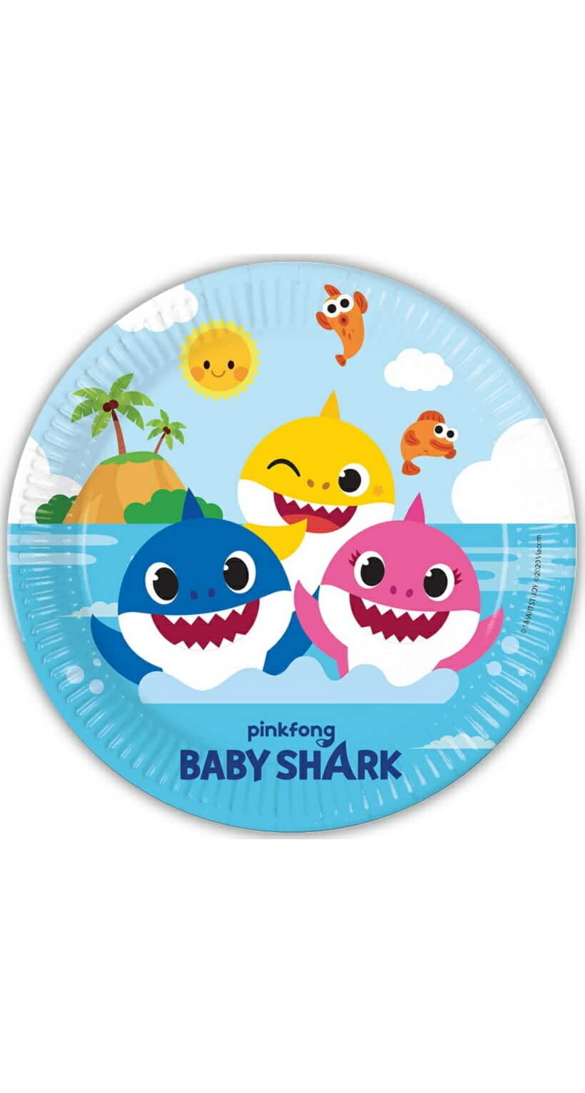 Baby Shark FSC Paper Plates 23cm - 8pk