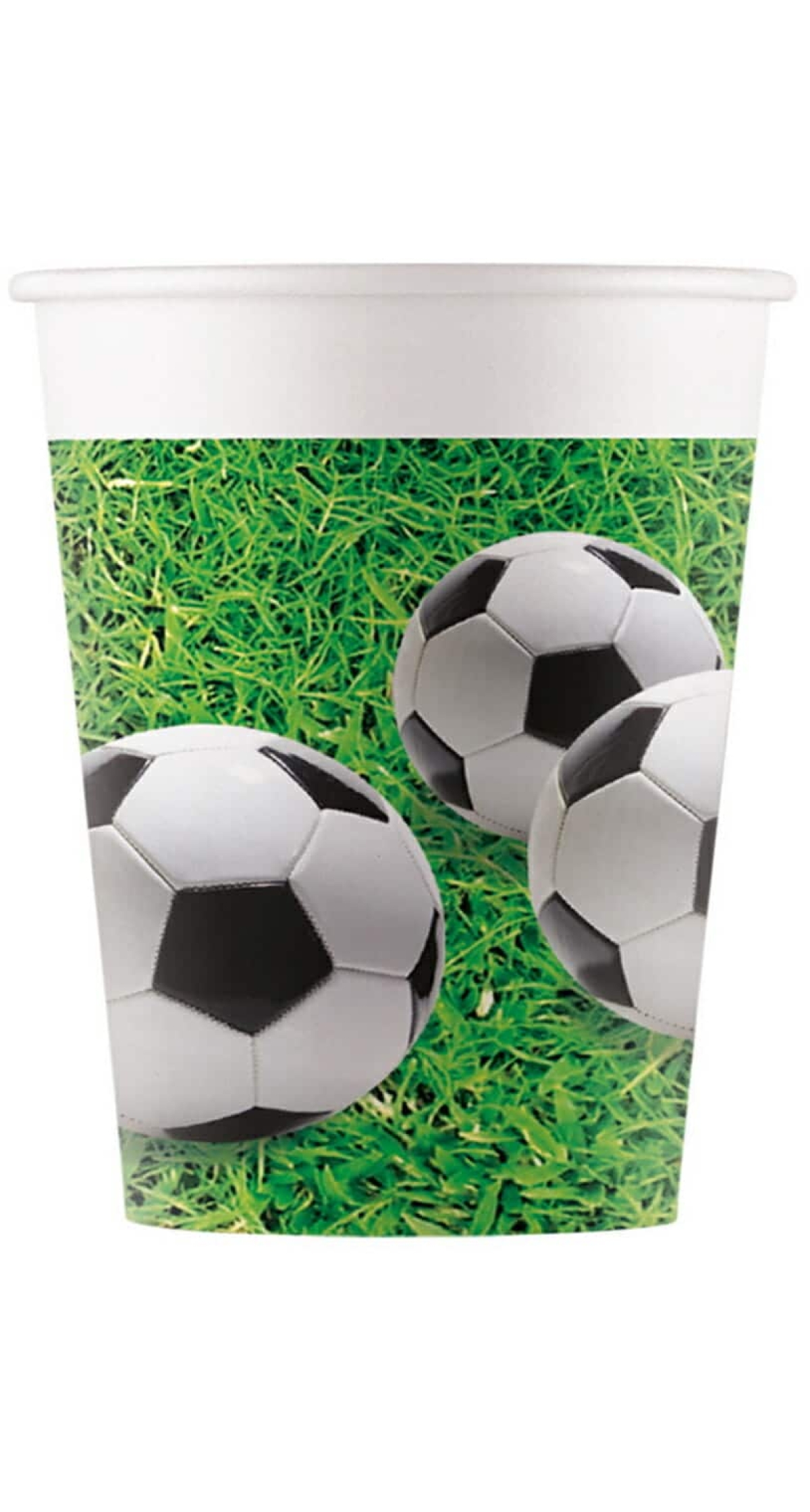 Football Party FSC Paper Cups 200ml - 8pk