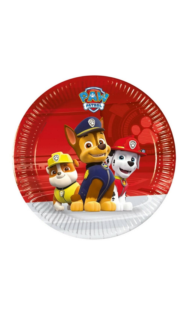 Paw Patrol Ready For Action FSC Paper Plates 20cm - 8pk