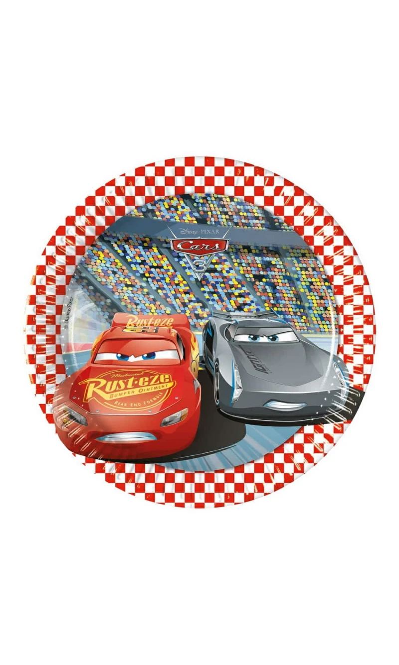 Cars 3 FSC Paper Plates 20cm - 8pk