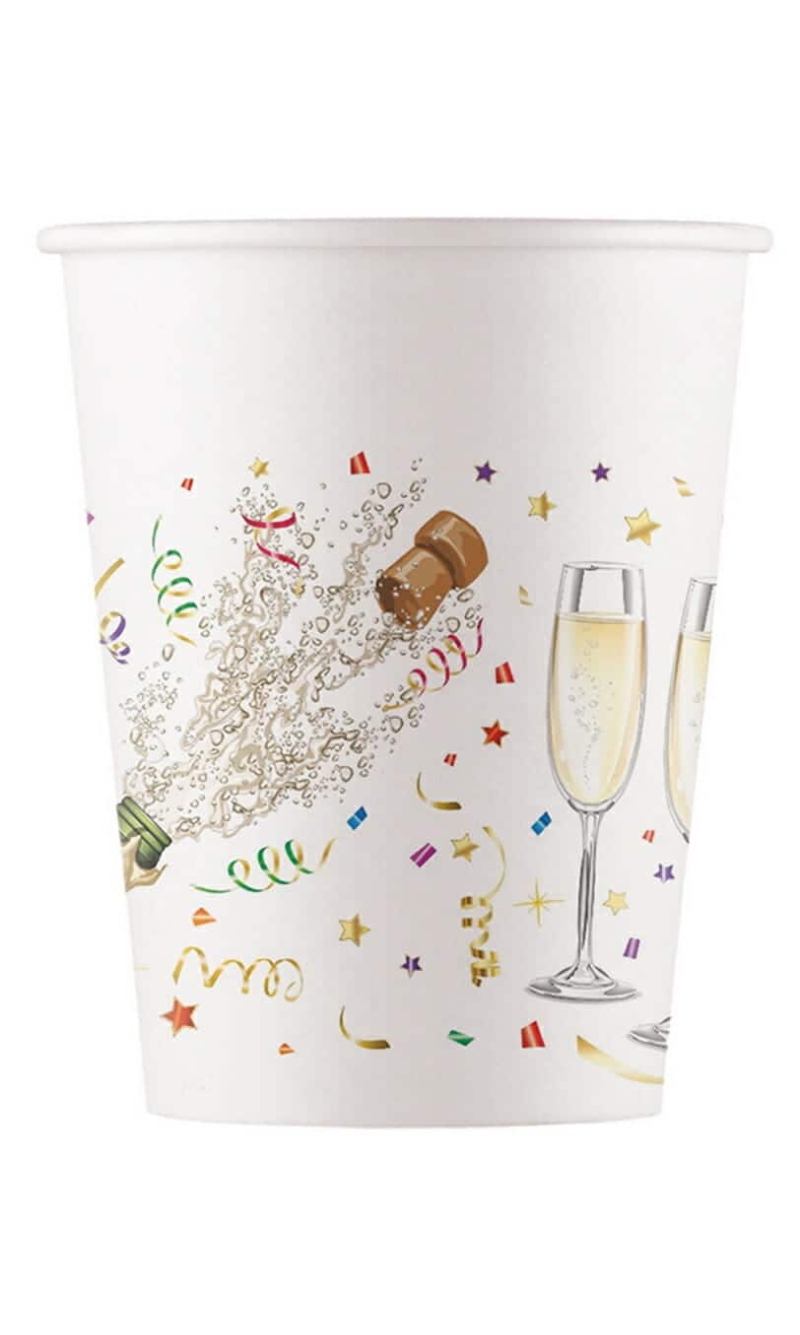 Sparkling Celebration FSC Paper Cups 200ml - 8pk