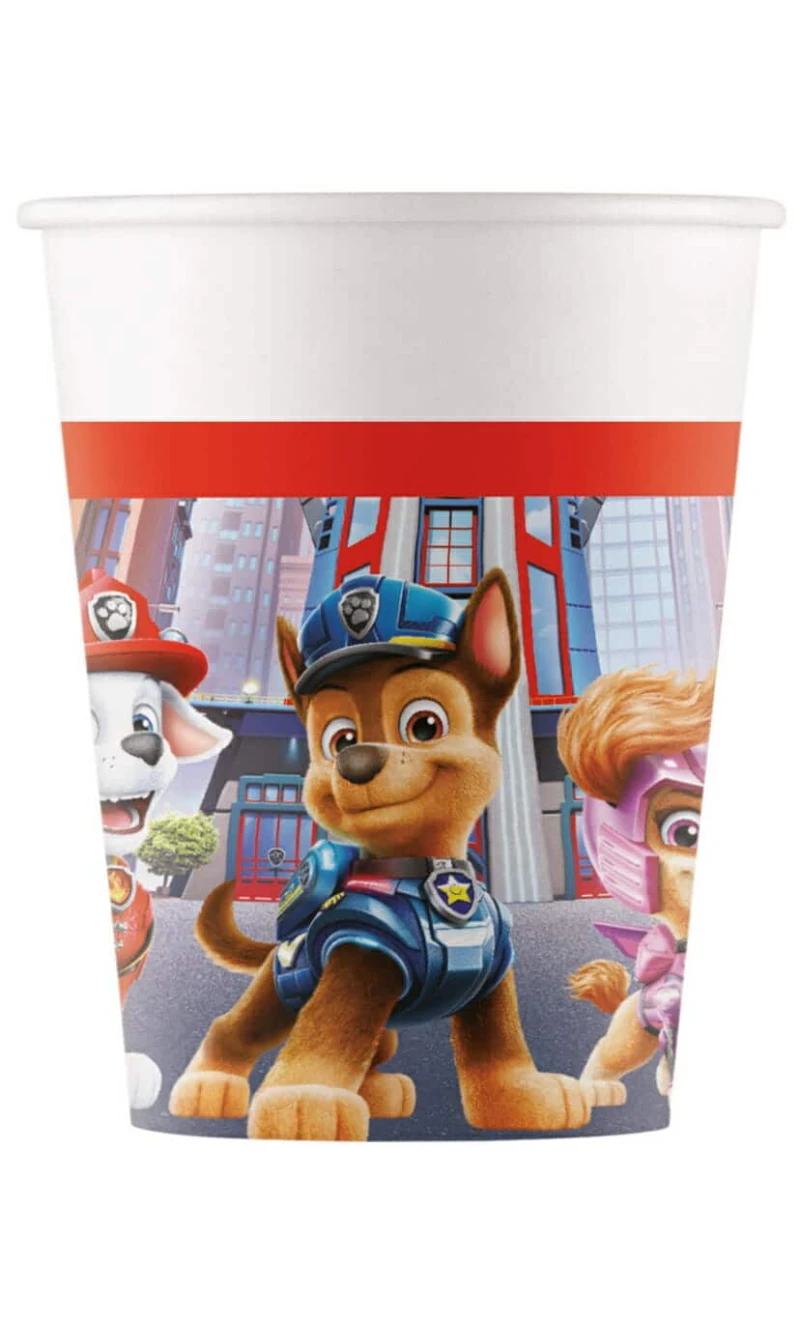 Paw Patrol The Movie FSC Paper Cups 200ml - 8pk