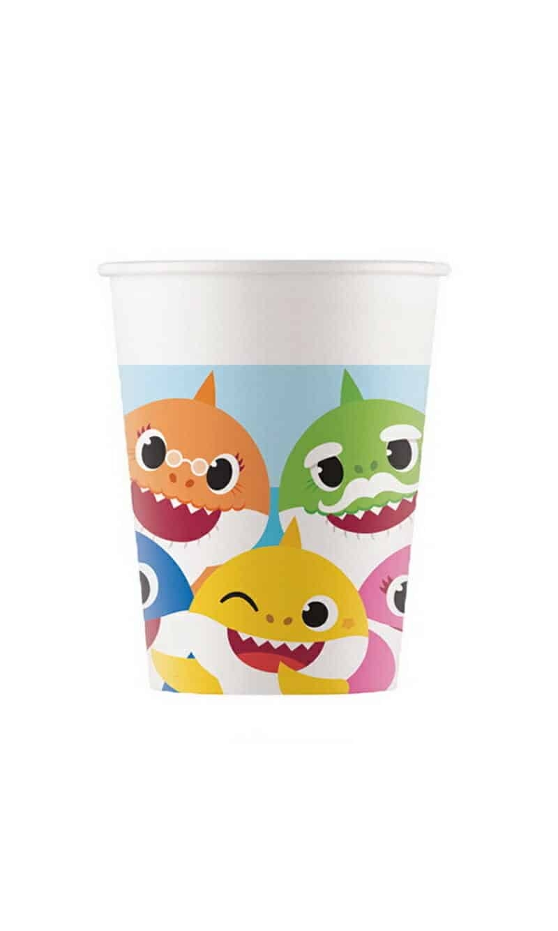 Baby Shark FSC Paper Cups 200ml - 8pk