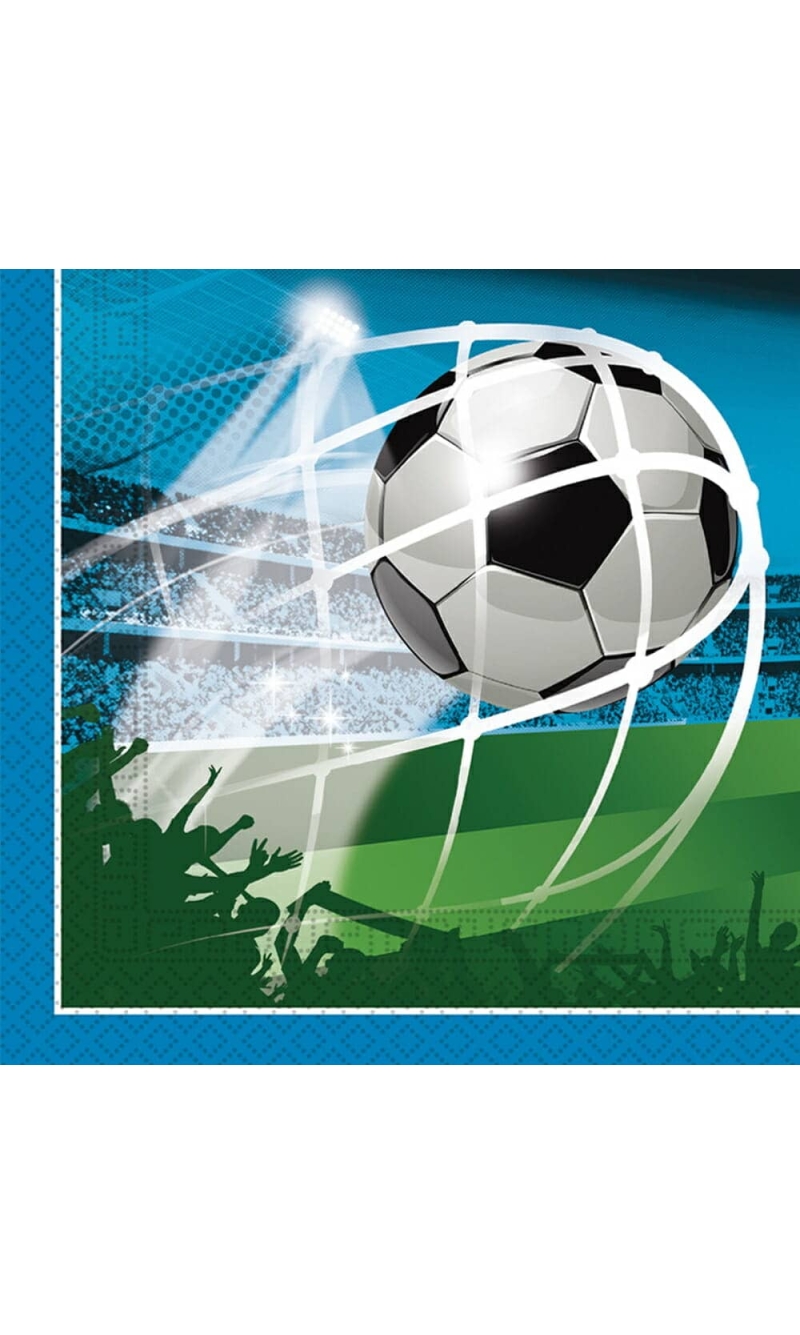Soccer Fans FSC Two-Ply Paper Napkins 33x33cm - 20pk