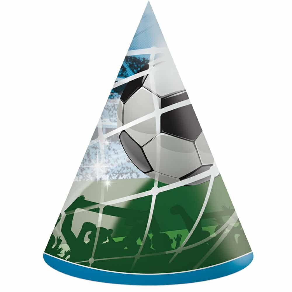 Soccer Fans FSC Paper Hats - 6pk