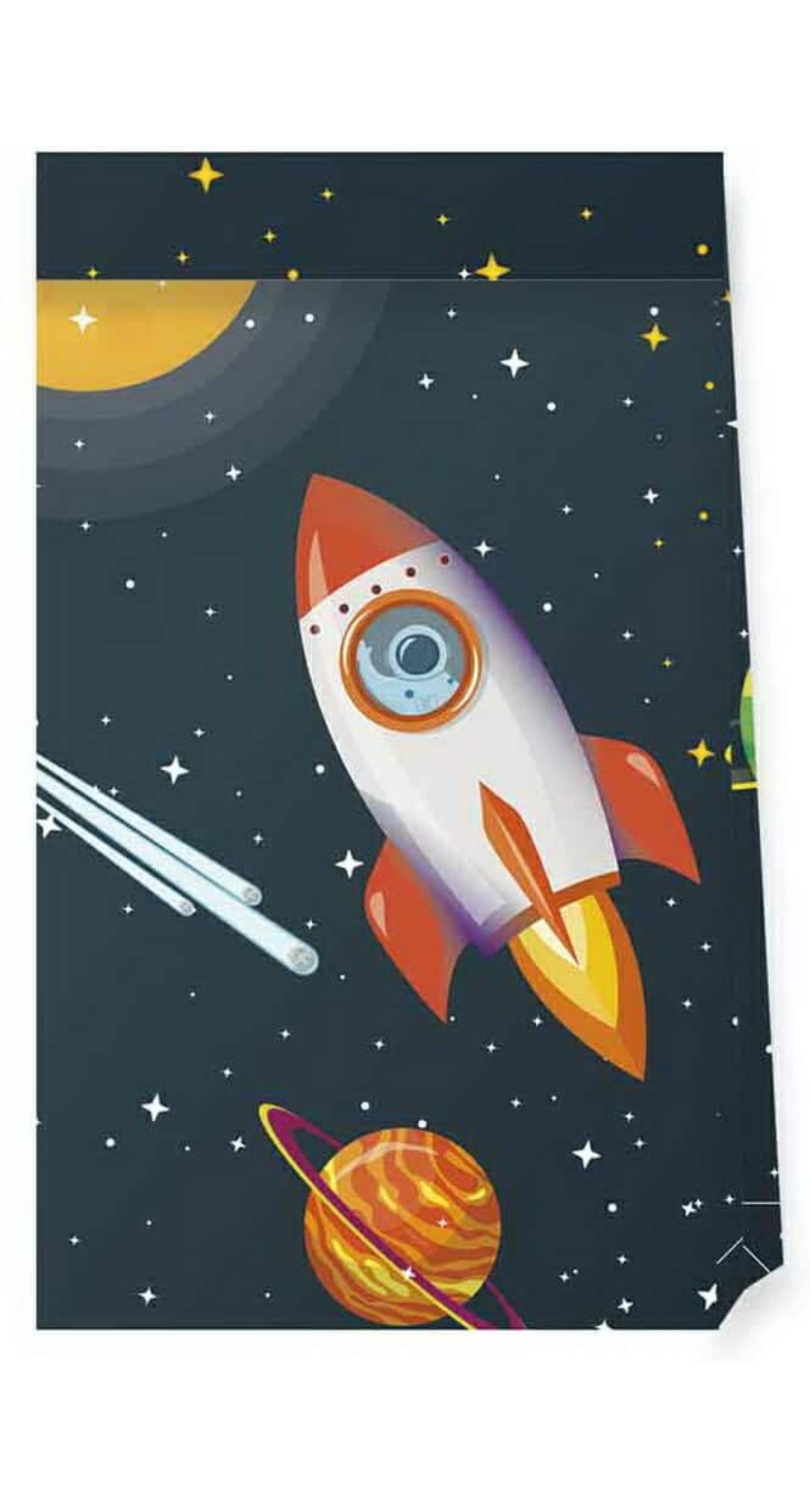 Rocket Space FSC Paper Party Bags - 4pk