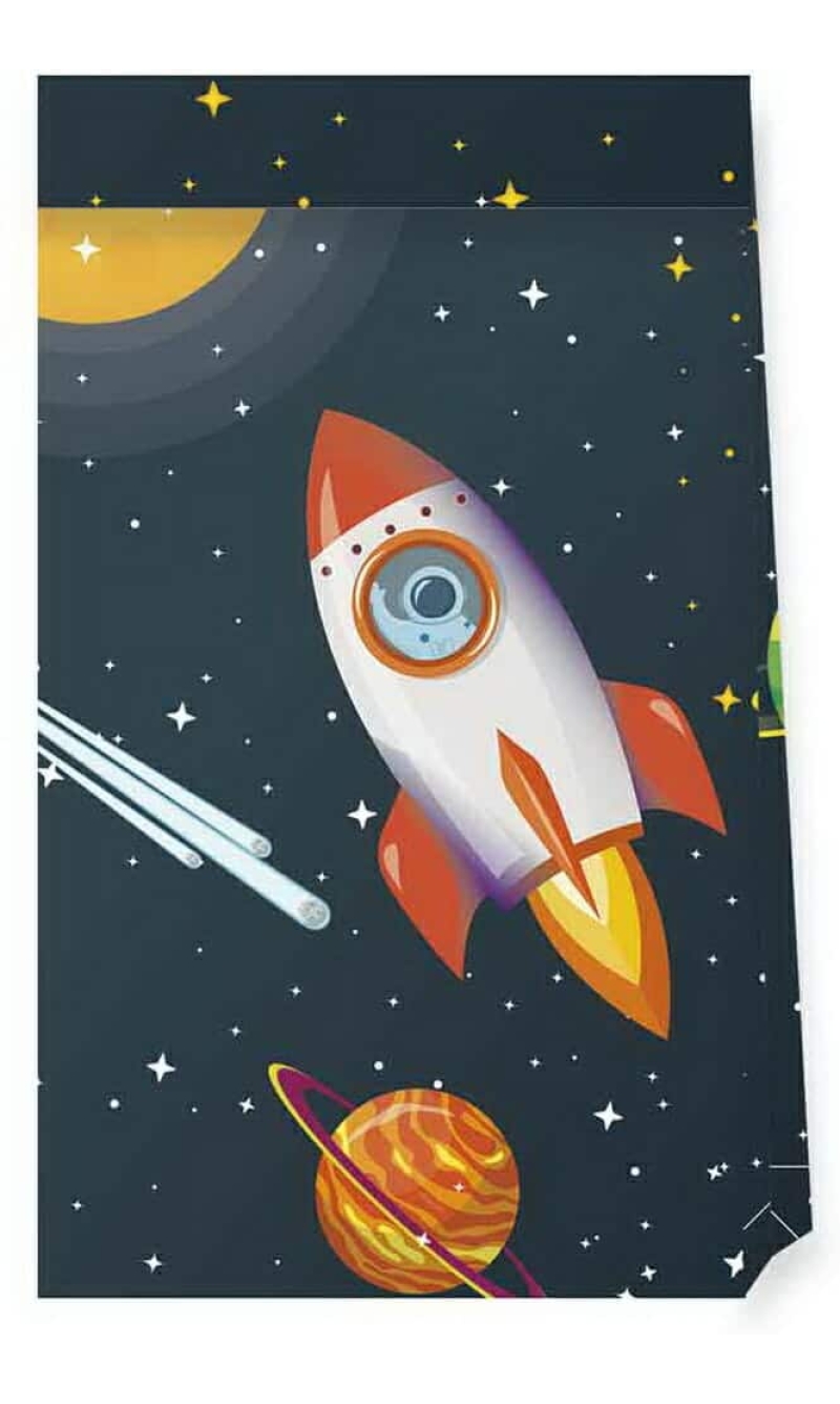 Rocket Space FSC Paper Party Bags - 4pk