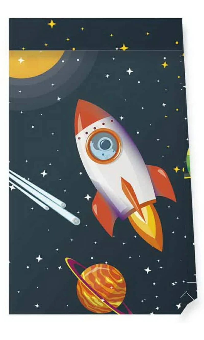 Rocket Space FSC Paper Party Bags - 4pk