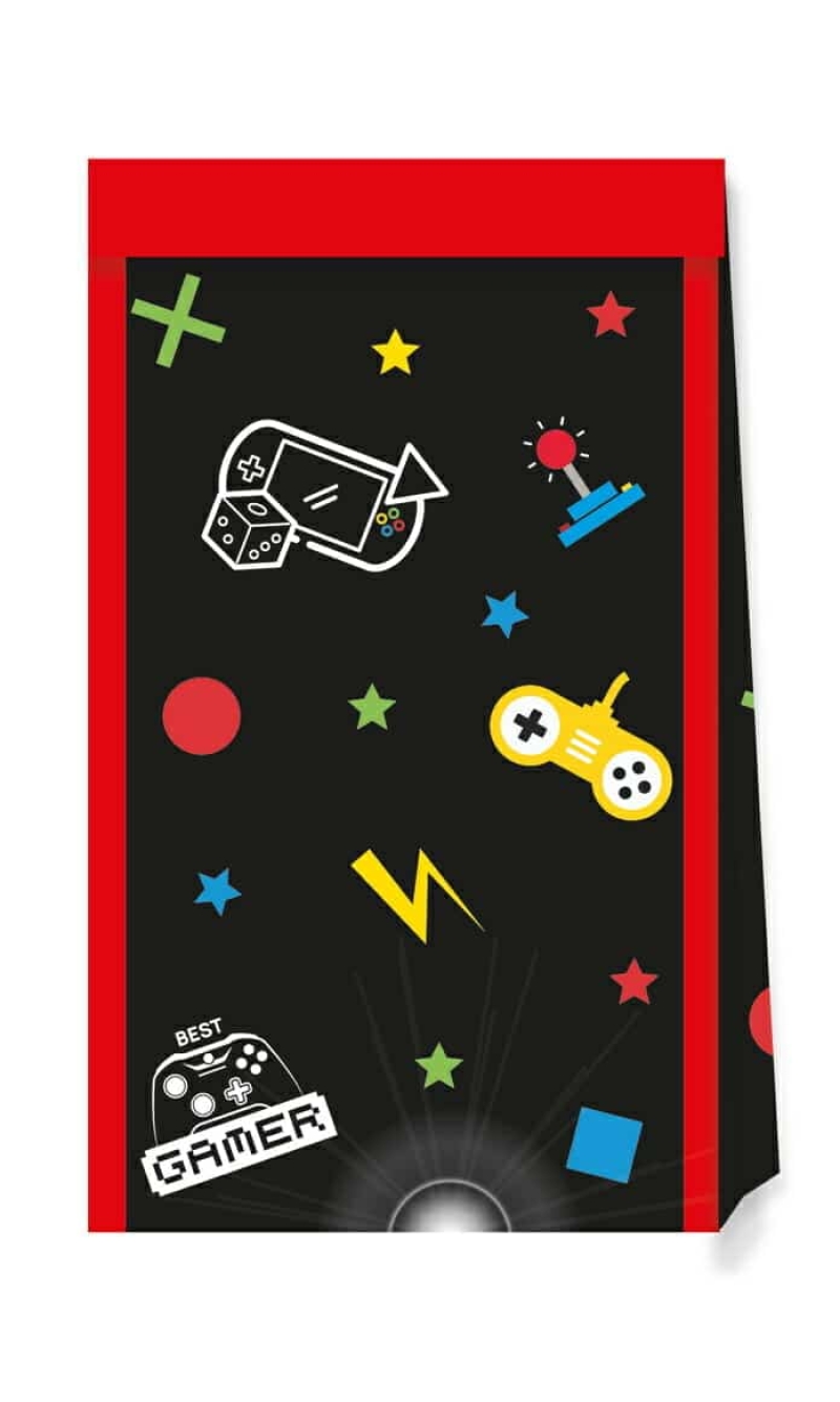 Gaming Party FSC Paper Party Bags - 4pk