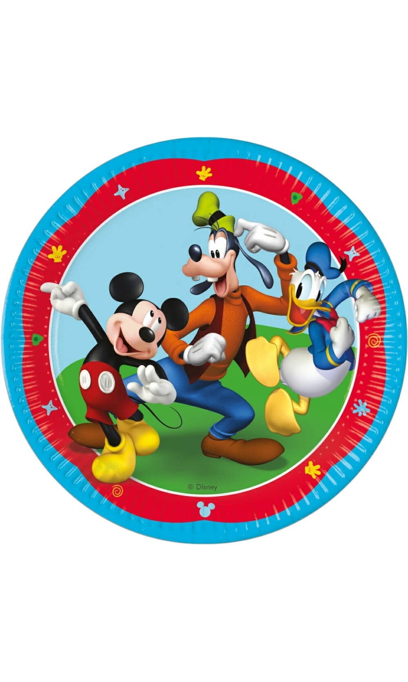 Mickey Rock The House FSC Paper Plates 23cm - 8pk