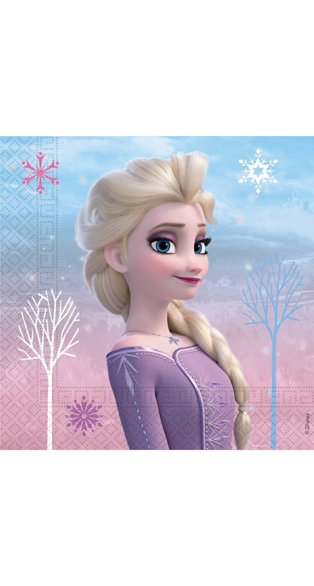 Frozen 2 Wind Spirit Two-Ply Paper Napkins 33x33cm - 20pk