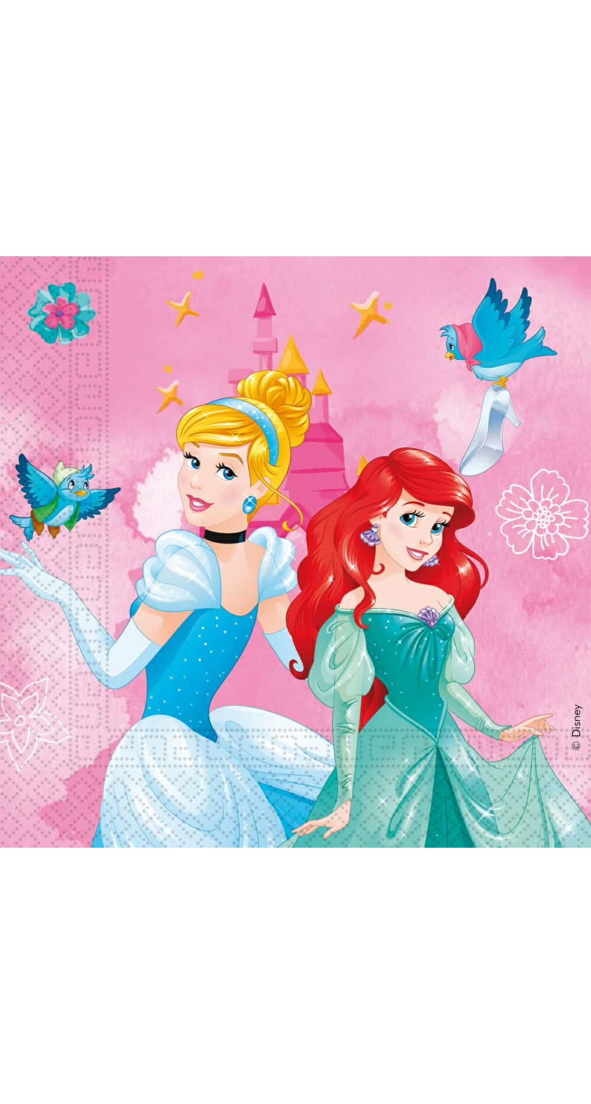 Princess Live Your Story Two-Ply Paper Napkins 33x33cm - 20pk